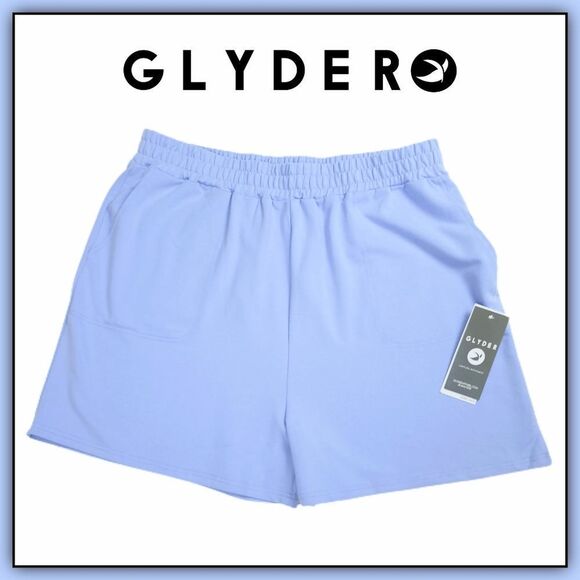 Glyder Pants - NEW Glyder Oversized Cotton Blend Shorts Lilac 2X